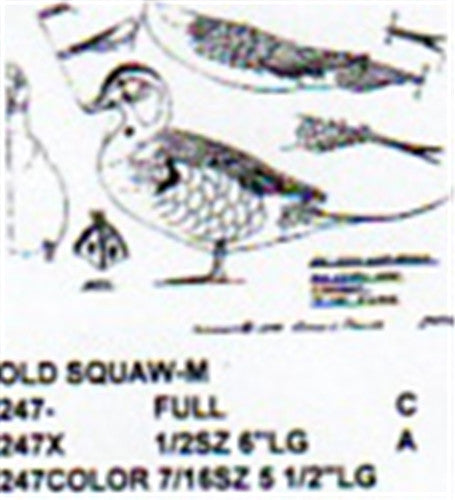 Old Squaw Standing Carving Pattern