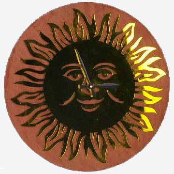 Sun Wall ClockScroll Saw Pattern