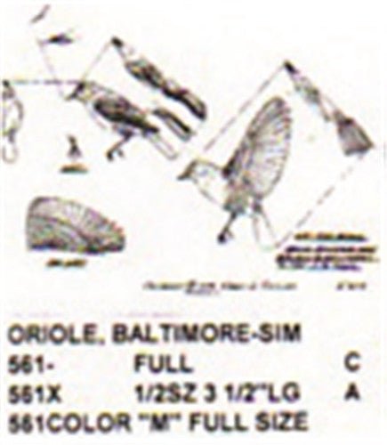 Baltimore Oriole Male Color Perching - Cherry Tree Toys