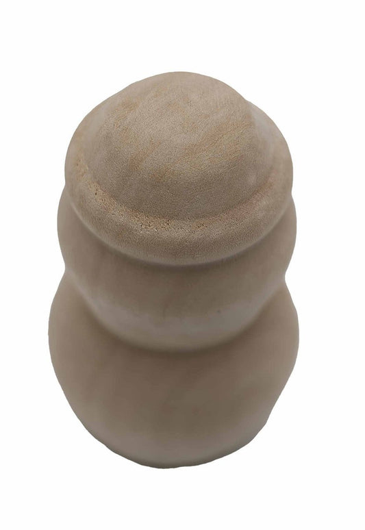 Basswood Mini Mrs Snowman - Cherry Tree Toys