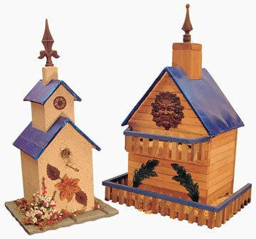 Blue Aluminum Birdhouse and Feeder Plan - Cherry Tree Toys