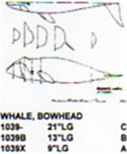 Bowhead Whale Mouth Closed 13" Long - Cherry Tree Toys