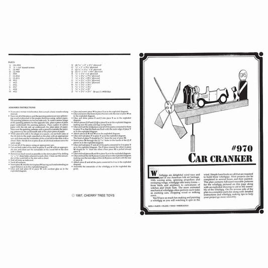 Car Cranker Whirligig Plan - Cherry Tree Toys