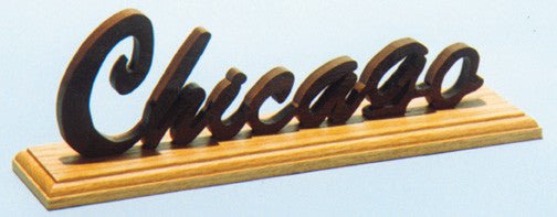 Chicago Name Plaque Pattern - Cherry Tree Toys
