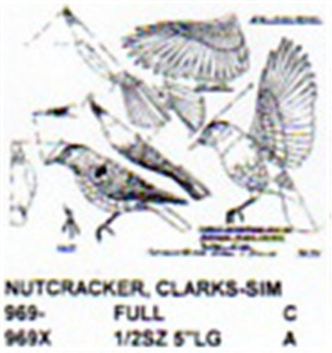 Clark's Nutcracker Perching - Flying - Landing 1/2 size - Cherry Tree Toys
