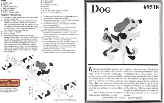 Dog Whirligig Plan - Cherry Tree Toys