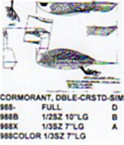 Double Crested Cormorant Resting On Water - Cherry Tree Toys