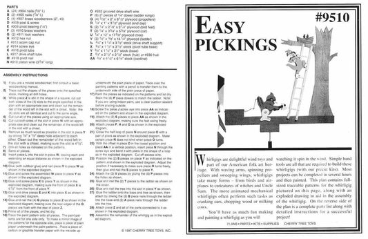 Easy Pickings Whirligig Plan - Cherry Tree Toys