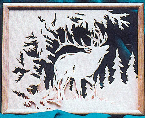 Elk 3D Scroll Saw Pattern - Cherry Tree Toys