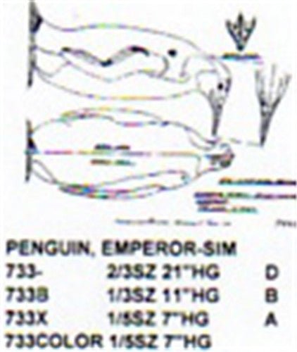 Emperor Penguin Standing 1/6 Size Color - Cherry Tree Toys