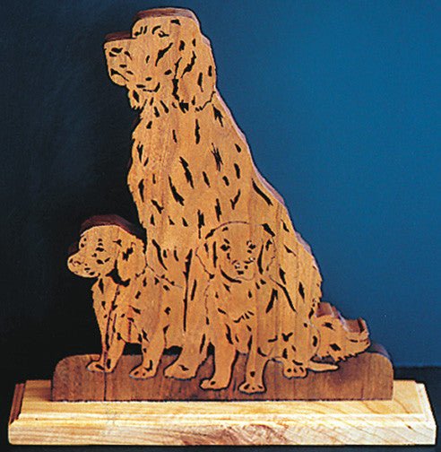 English Setter and Pups Pattern - Cherry Tree Toys