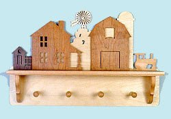 Family Farm Coat Rack/Shelf Pattern - Cherry Tree Toys