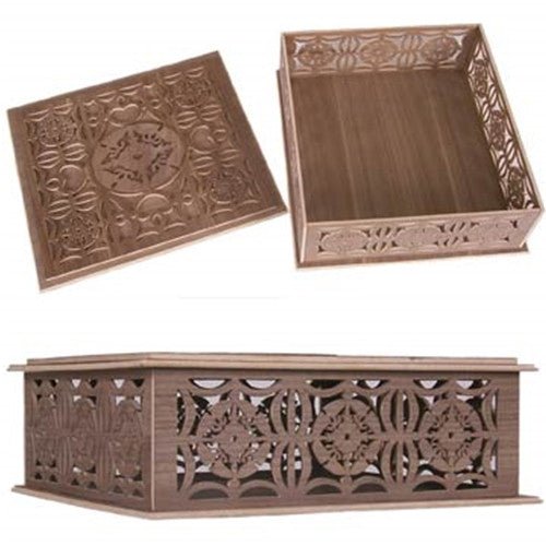 Floral Jewelry Box Scroll Saw Pattern - Cherry Tree Toys