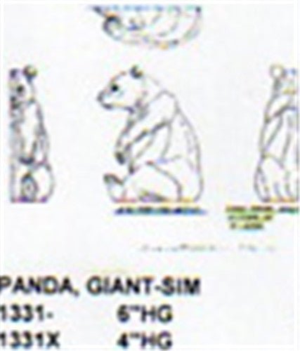 Giant Panda Setting Up 6" High - Cherry Tree Toys