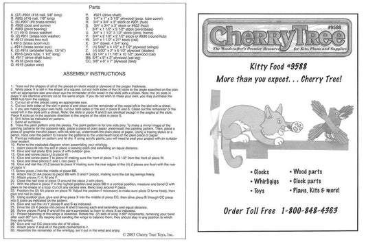 Kitty Fun Whirligig Plan - Cherry Tree Toys