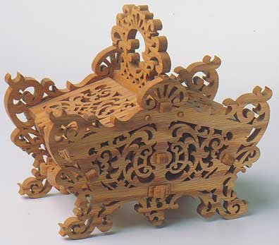Lidded Work Basket Scroll Saw Pattern - Cherry Tree Toys