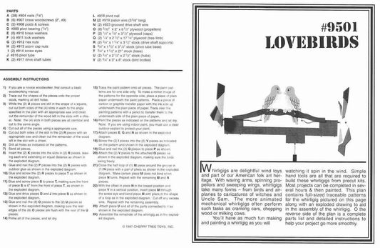 Love Birds Whirligig Plan - Cherry Tree Toys