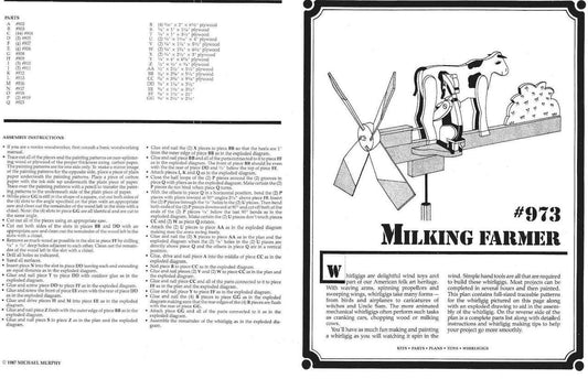 Milking Farmer Whirligig Plan - Cherry Tree Toys