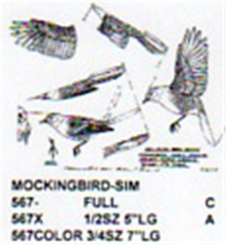 Mockingbird Carving Pattern - Cherry Tree Toys