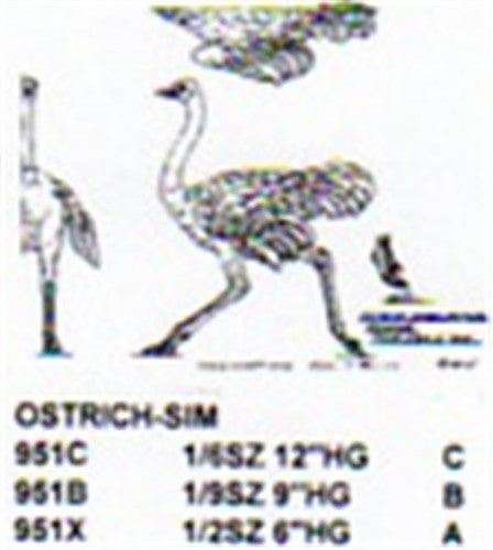 Ostrich Standing 3/8 size - Cherry Tree Toys