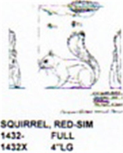 Red Squirrel Standing 6" Long - Cherry Tree Toys