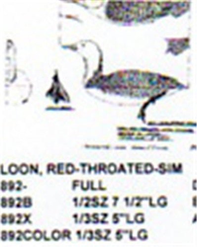 Red Throated Loon Resting On Water 1/3 Size - Cherry Tree Toys
