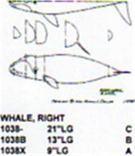 Right Whale Mouth Closed 12" Long - Cherry Tree Toys