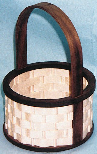 Round Basket Flat Handle Scroll Saw Pattern - Cherry Tree Toys