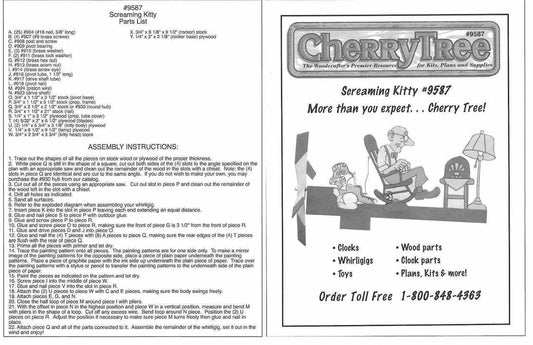 Screaming Kitty Whirligig Plan - Cherry Tree Toys