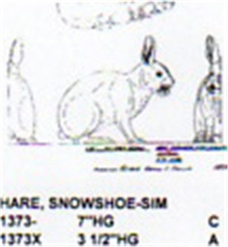 Snowshoe Hare Setting Down 7" High - Cherry Tree Toys