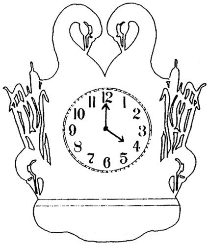 Swan Clock Scroll Saw Pattern - Cherry Tree Toys