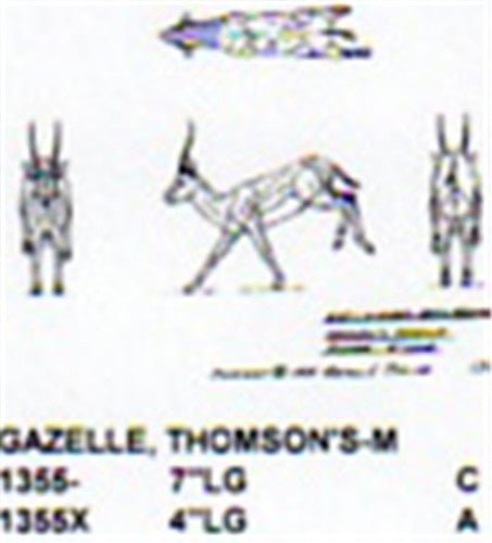Thomson's Gazelle Running 7" Long - Cherry Tree Toys