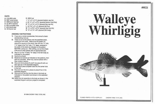 Walleye Whirligig Plan - Cherry Tree Toys