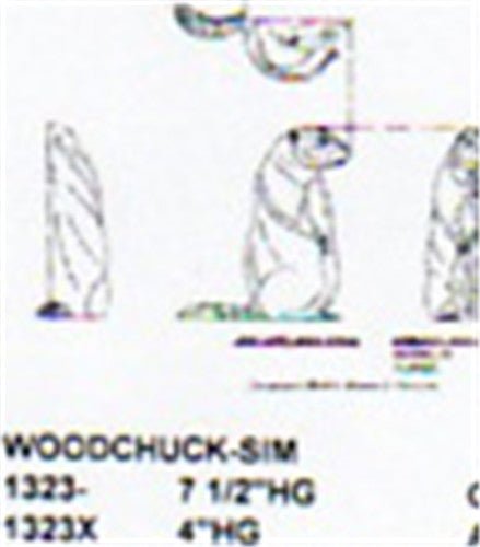 Woodchuck Setting Up 7 1/2" High - Cherry Tree Toys