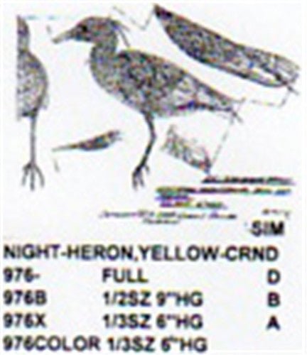 Yellow Crowned Night Heron Standing 1/2 Size - Cherry Tree Toys