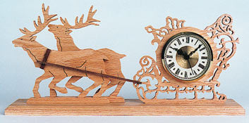 Reindeer Clock Sleigh Pattern