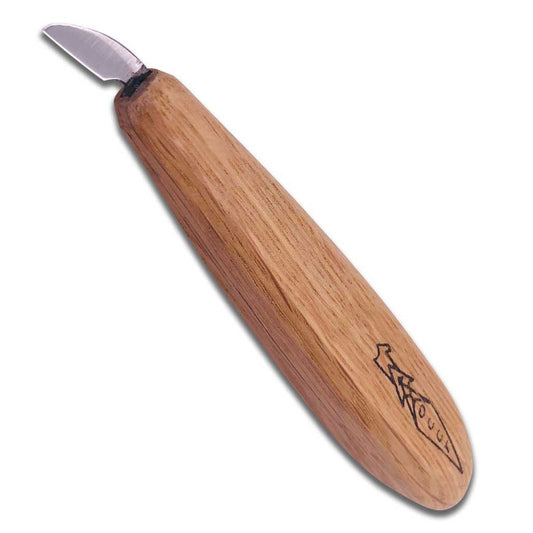 1/2" Angled Mini Detail Wood Carving Knife Large Handle - Cherry Tree Toys