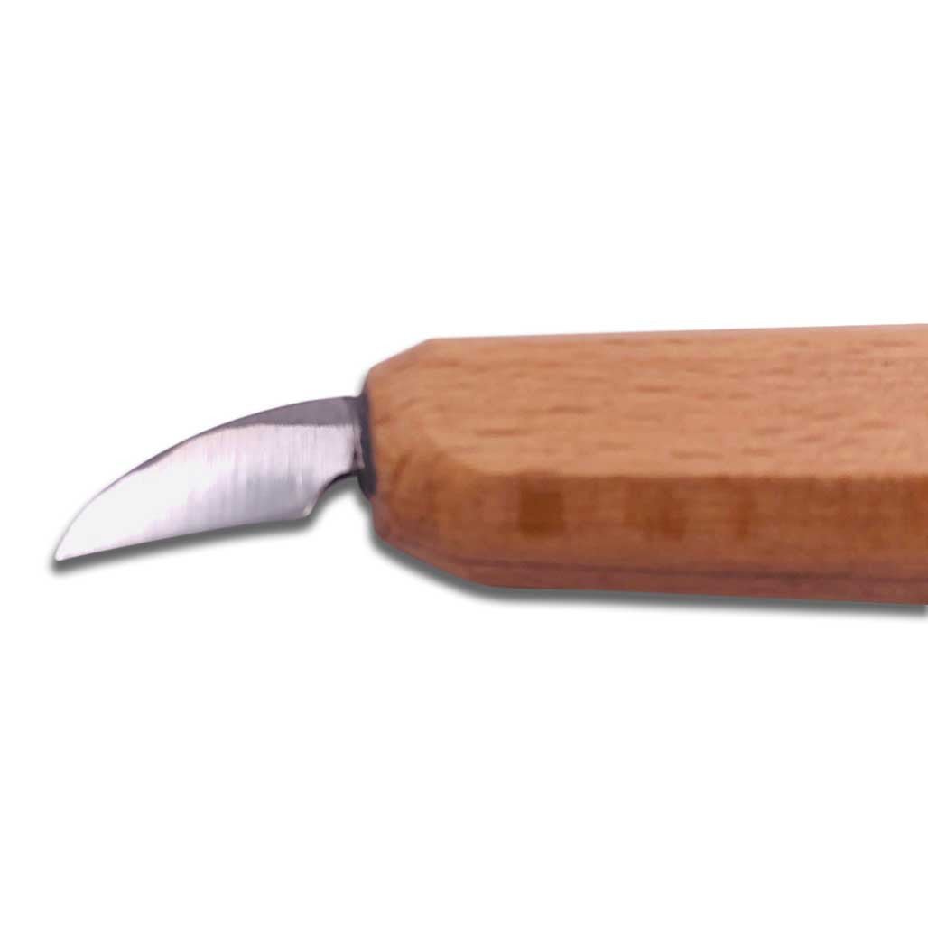 1/2" Angled Mini Detail Wood Carving Knife Small Handle - Cherry Tree Toys