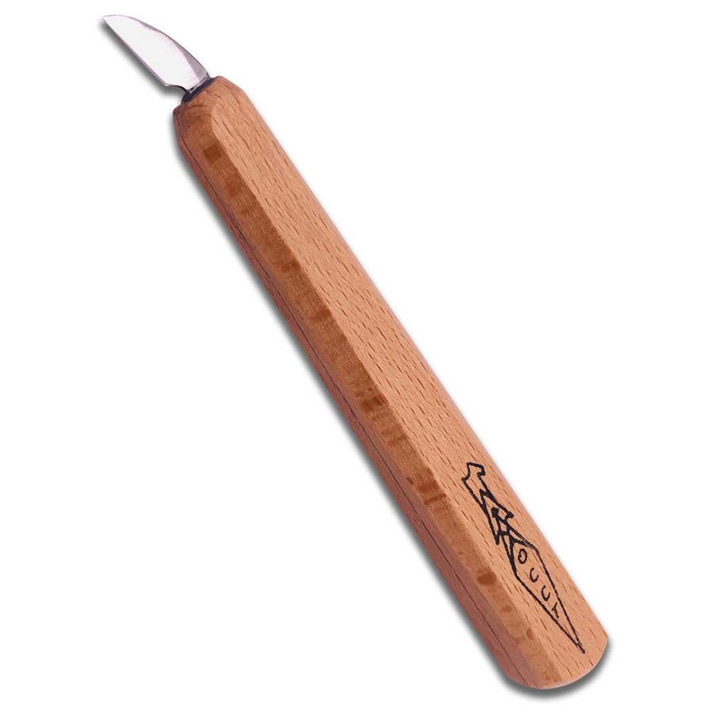 1/2" Angled Mini Detail Wood Carving Knife Small Handle - Cherry Tree Toys