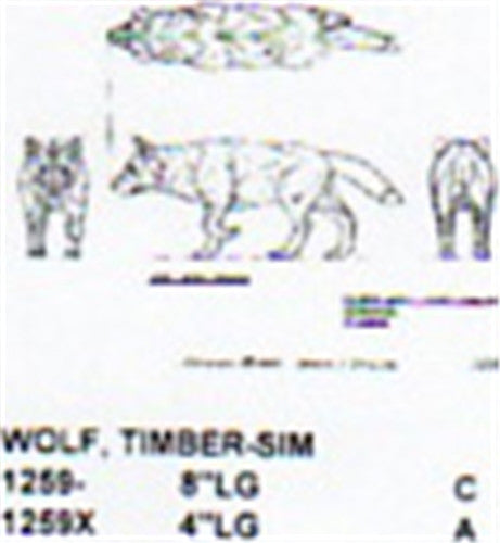 Timber Wolf  Stalking 8" Long