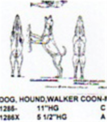 Walker Coon Hound 5 1/2" High