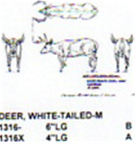 WhiteTailed Deer Sneaking 6" Long