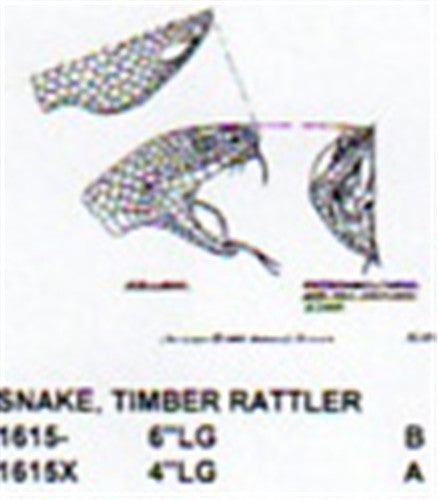 Timber Rattlesnake Head Only Carving Pattern