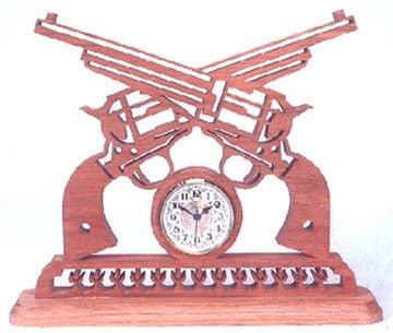 1875 Remington Army Revolver Clock Pattern - Cherry Tree Toys