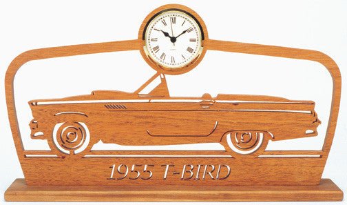 1955 T - Bird Scroll Saw Clock Pattern - Cherry Tree Toys