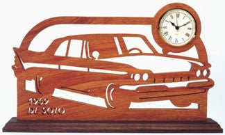 1959 De Soto Scroll Saw Clock Pattern - Cherry Tree Toys