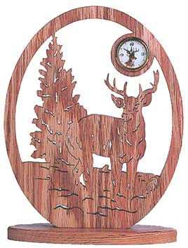 Watchful Whitetail Clock Pattern