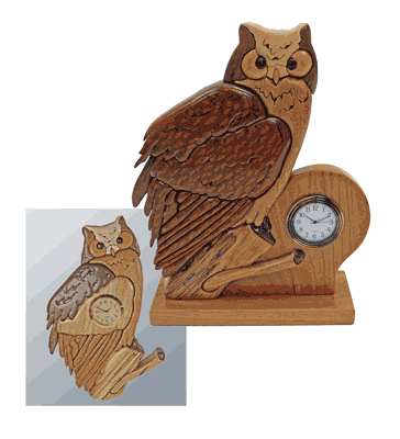 Owls Intarsia Patterns