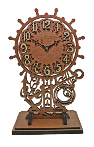 Ship's Wheel Clock Pattern