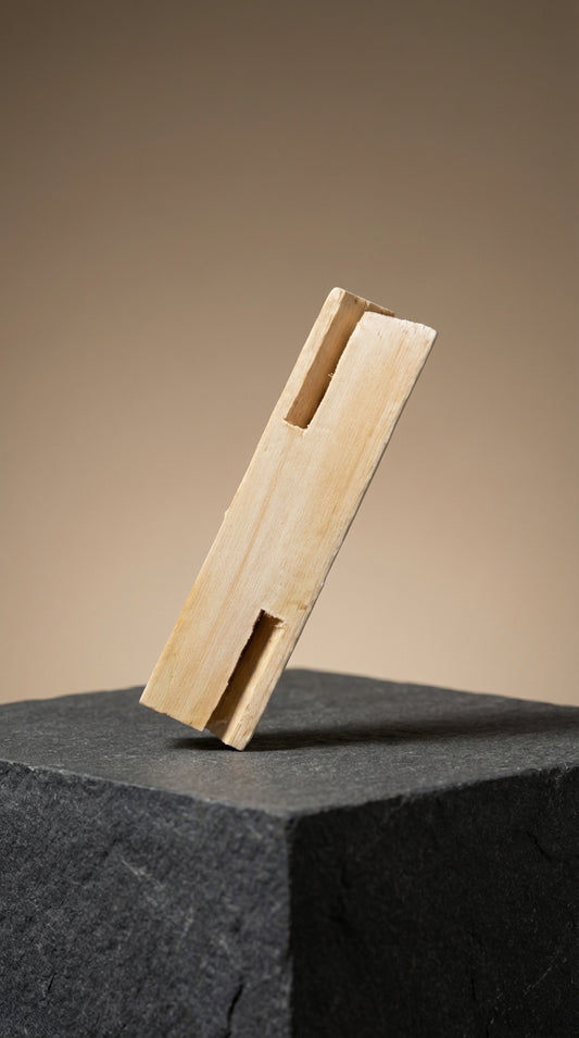 Whirligig hub on a dark surface with a gradient brown background